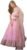 Women’s Anarkali Kurti Tunic with Dupatta, Ethnic Indian Pakistani Suit for Party Wear, Pink