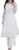 TFGO White Women’s Solid Georgette Kurta with Lining, Long Kurti Ethnic Dress Set for All Occasions