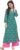 Tissu Women’s Dark Green & Pink Printed Kurta with Palazzo