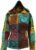 Shopoholic Fashion Slashed Patchwork Pixie Hippie Hoodie Jacket for Women, Lightweight Zip Up Sweater Cardigan