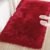 LOCHAS Soft Fluffy Faux Fur Rugs for Bedroom Bedside Rug 2×3, Washable Furry Area Rug Carpet for Living Room Dorm Floor, Durable Faux Throw Carpets, Red