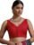 Indian Bollywood Cotton Saree Blouses For Women Readymade Plain Choli Solid Top Sleeveless, 34